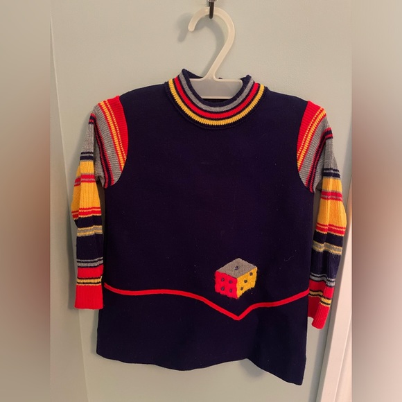 Vintage 1970s “Little World” knit dress. Used. Size 2T. Smoke Free Home - Picture 2 of 7